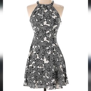 Express floral halter dress